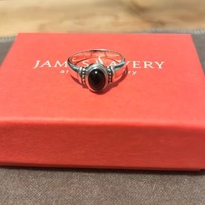 EUC James Avery Retired Size 9 Black Onyx Ring